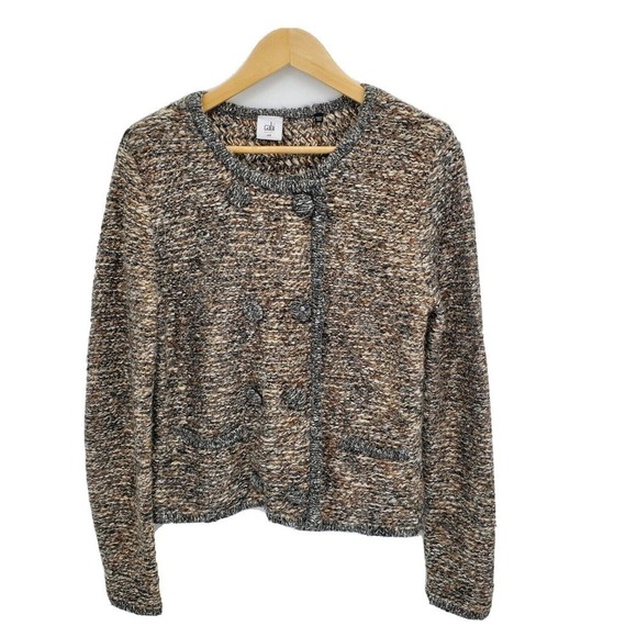 Cabi Womens Ritz Cardigan Sweater Multi Color Double Breasted Size Medium - Picture 1 of 4